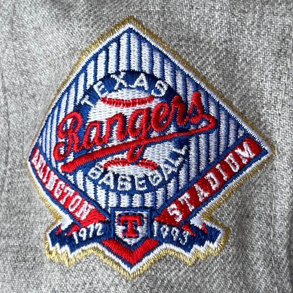 MITCHELL & NESS MLB TEXAS RANGERS RETRO ARLINGTON STADIUM 7 3/8 FITTED HAT NEW - Picture 3 of 5
